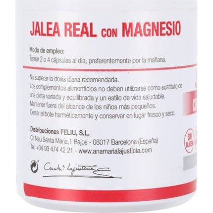 Supliment alimentar, Ana Maria Lajusticia, Royal Jelly cu Magneziu, 60 capsule