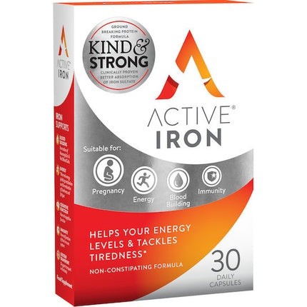 Supliment Alimentar Bionat Active Iron 25mg, 30 Capsule