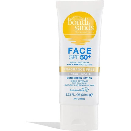 Cremă de față cu protecție solară, Bondi Sands, SPF 50+, fără parfum