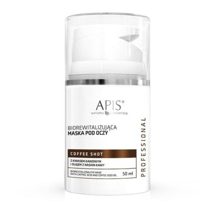 Masca revitalizantă ochi, Apis, Coffee Shot, 50 ml