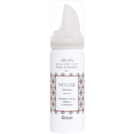 Mousse Biacrè, Argan și Ulei de Macadamia, Fixare Puternică, Alb, 50ml