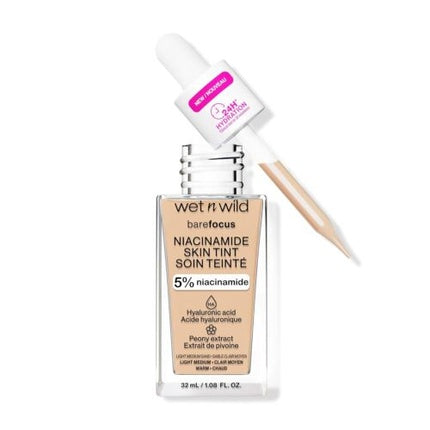 Fond de ten, Wet 'N' Wild, Bare Focus Niacinamide, Light Medium Sand