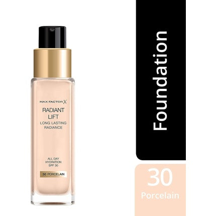 Fond de ten, Max Factor, Radiant Lift, SPF30, 30 Porcelain, 30ml