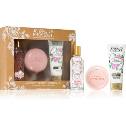 Set Cadou Parfum cu Trandafir, Jeanne En Provence, 3 Bucăți
