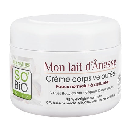 So'bio Etic Crema de Corp cu Lapte de Măgări, 235 g