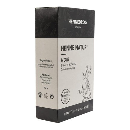Vopsea păr vegetală, Hennedrog, Henne Natur, negru
