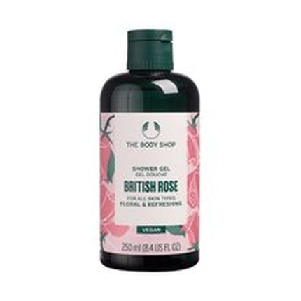Gel de duș The Body Shop British Rose, 250 ml, design floral