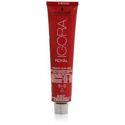 Vopsea de par, Schwarzkopf IGORA ROYAL, 5-0 Castaniu Deschis Natural, 60ml