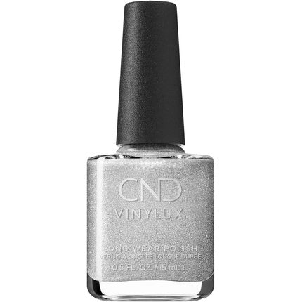 Lac de unghii CND Vinylux Steel Kisses, argintiu metalizat, 15ml