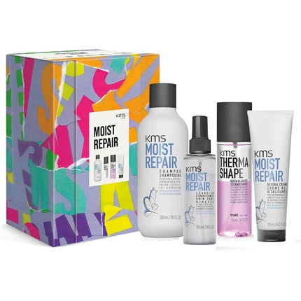 Set Îngrijire Păr KMS Moist Repair, Șampon 300ml + Balsam Lăsat în Păr 150ml