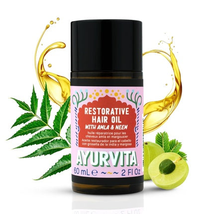 Ulei de păr Ayurvita Amla & Neem, Restorativ pentru păr uscat, 68 ml