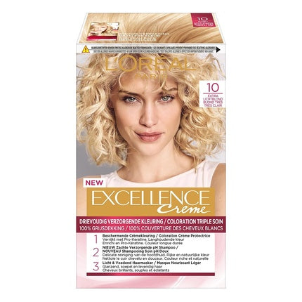 Vopsea de par, L'Oréal Paris, Excellence 10, Blond Extra Deschis