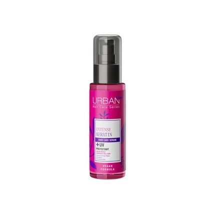 Serum de păr Urban Care, Intense Keratin Hair Serum cu protecție UV, roz, 75ml