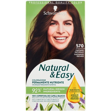 Vopsea de păr, Natural&Easy, Natural Brown, nuanța 570