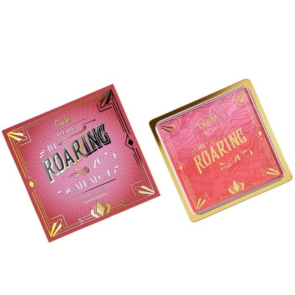 Rude Roaring Ombre Blush, Pudră de obraz, Culoare roz și coral, Design art deco
