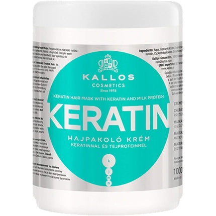 Cremă păr, Kallos, KJMN Keratină și Proteine Lapte, 1000ml