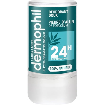 Dermophil Indien, Deodorant cu Alun de Potasiu, 115g, Protecție 24h, Verde
