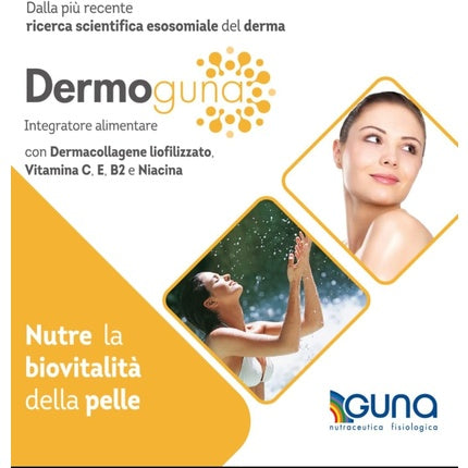 Exoguna DermoGUNA, 60 Capsule, Vitamina C, E, B2, Niacină, Dermacollagen