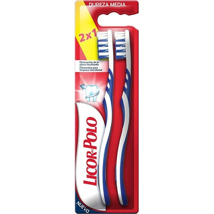 Periuță dinți 3D Clean Brush 2X1, set 2 bucăți, culoare albastru