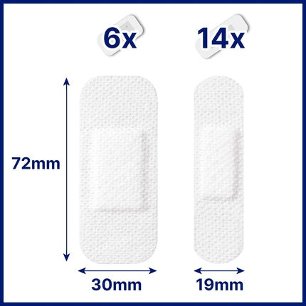 Pansamente Hansaplast Sensitive, 20 bucăți, alb