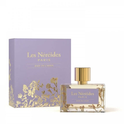 Eau de Parfum Les Nereides Bays De Cassis 30ml, design floral auriu