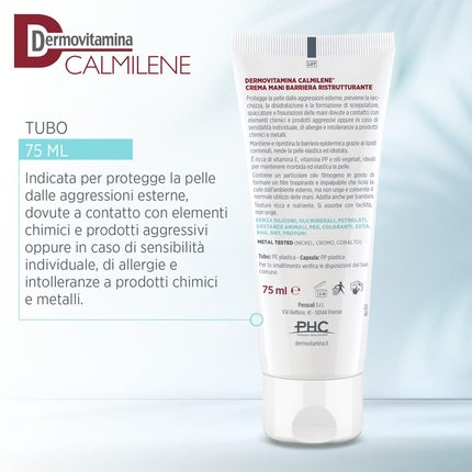 Cremă mâini, Dermovitamina, Calmilene, alb, 75ml