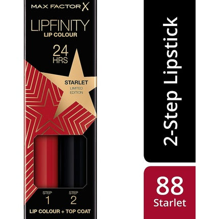 Ruj Max Factor Lipfinity, 2 pasi, Colectia Rising Stars, 88 Starlet