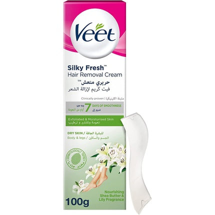 Cremă depilatoare, Veet, Silk & Fresh, piele uscată