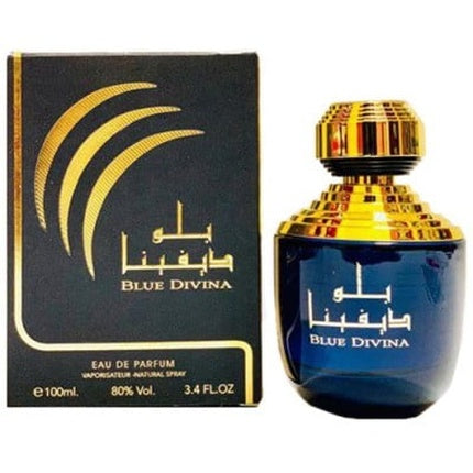 Eau de Parfum Ard Al Zaafaran Blue Divina 100ml, sticlă albastră cu capac auriu