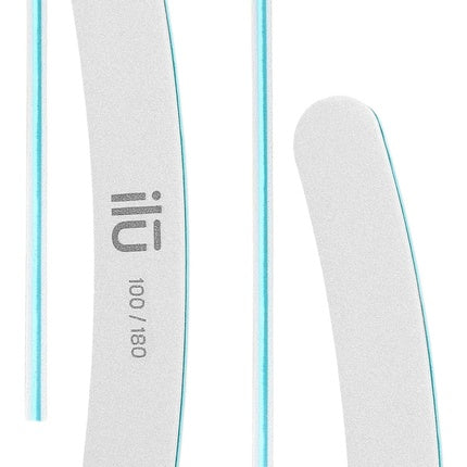 Pilă unghii Tb Tools For Beauty ILU dublă față albă curbată