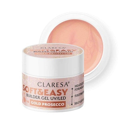 Gel Builder UV/LED, Claresa Soft&Easy, Gold Prosecco, 90g