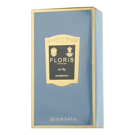 Loțiune Aftershave Floris No. 89, ambalaj albastru cu elemente aurii, 100 ml