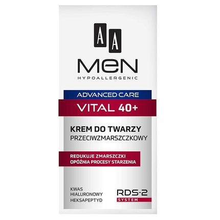 Cremă față anti-rid, Oceanic AA, Men Advanced Care, 50ml