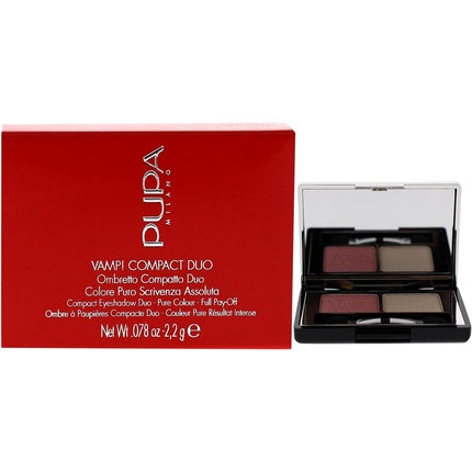 Fard de pleoape, Pupa Milano, Vamp! Compact Duo, 001 Rose Perlage