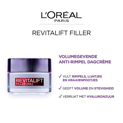 Cremă de zi, L'Oréal Paris, Revitalift Filler, anti-rid, 50ml
