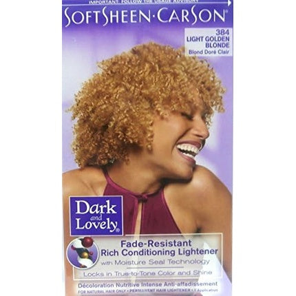 Vopsea de păr Dark & Lovely Light Golden Blonde 384, 223g, cu tehnologie Moisture Seal
