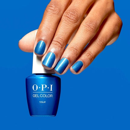Lac Gel OPI Gelcolor, Finish Opaque Metallic, Albastru, 15 ml