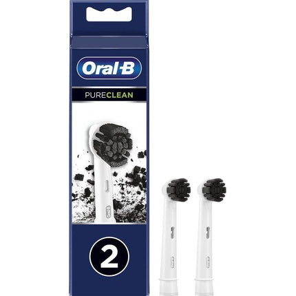 Periuță de dinți electrică, Oral-B, Pure Clean Charcoal, negru/alb, set 2 buc