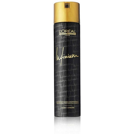 Spray de Păr L'Oréal Professionnel Infinium Lumiere Force 3, 300ml, Negru și Auriu