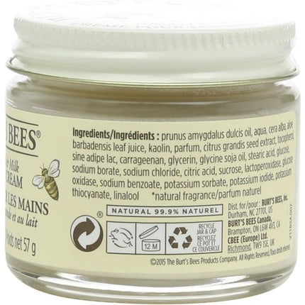 Cremă de mâini, Burt's Bees, 57g, migdale