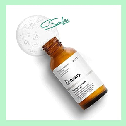 Serum Vitamina C, The Ordinary, Ascorbyl Glucoside Solution 12%, Soluție 30ml, ambalaj sticlă brună