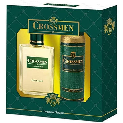 Set Parfum Bărbați Crossmen, Vapo, 100ml + 150ml Deodorant, Verde
