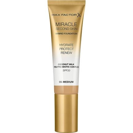 Fond de ten, Max Factor, Miracle Second Skin 05 Medium, 30ml