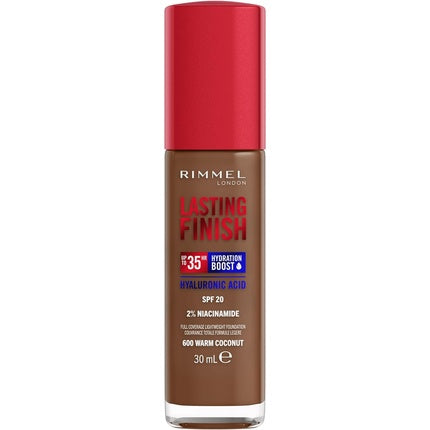 Fundație Rimmel London Lasting Finish 35hr, 600 Warm Coconut