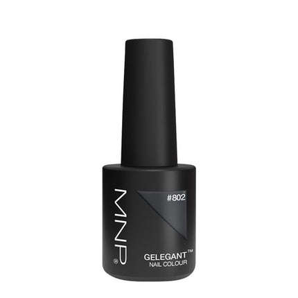 Mesauda Elegant Gel Polish, #802 Shanghai, 8 ml, Nuanță Neagră Mat