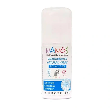 Hidrotelial Nanos Deodorant Spray, Alb, 75 ml