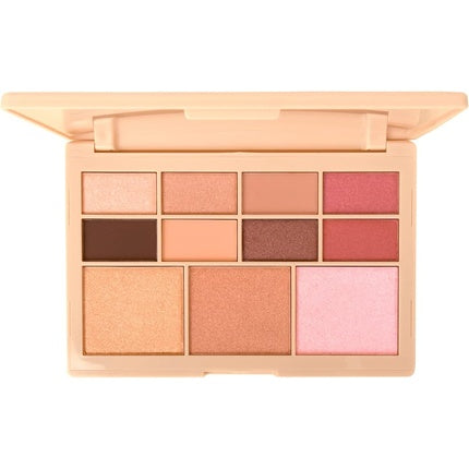 Paletă Barry M Diamond Luxe Eye and Highlighter, 11 culori, roz auriu