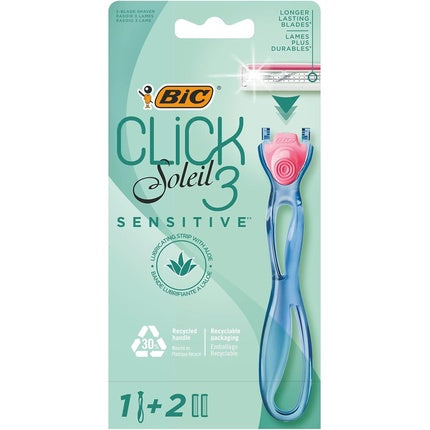 Aparat de ras femei, Bic, Click 3 Soleil Sensitive, alb