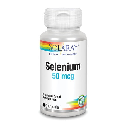 Complement Alimentar Solaray Selenium 50 Mcg 100 Capsule