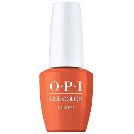 OPI Gelcolor Liquid Fire, portocaliu metalizat, 15 ml